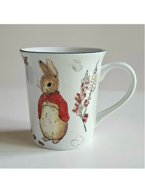 Peter Rabbit Once Upon A Time Coffee Mug 14oz Zrike Beatrix Potter Red Cape